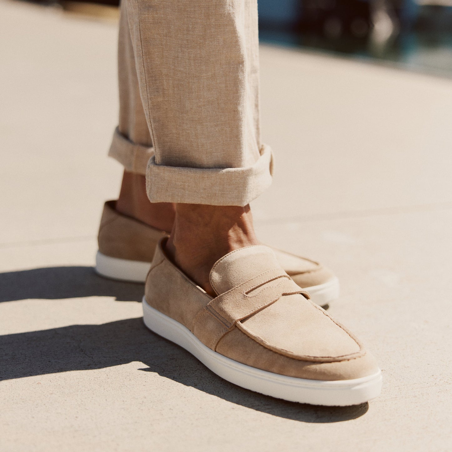 The Paros Penny Loafer - Sand