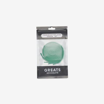 GREATS Premium Cotton Laces - Green
