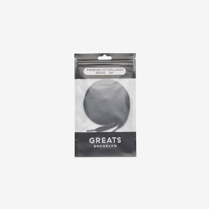 GREATS Premium Cotton Laces - Nero