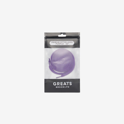 GREATS Premium Cotton Laces - Purple