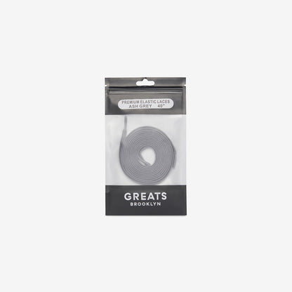 GREATS Premium Elastic Laces - Ash Grey