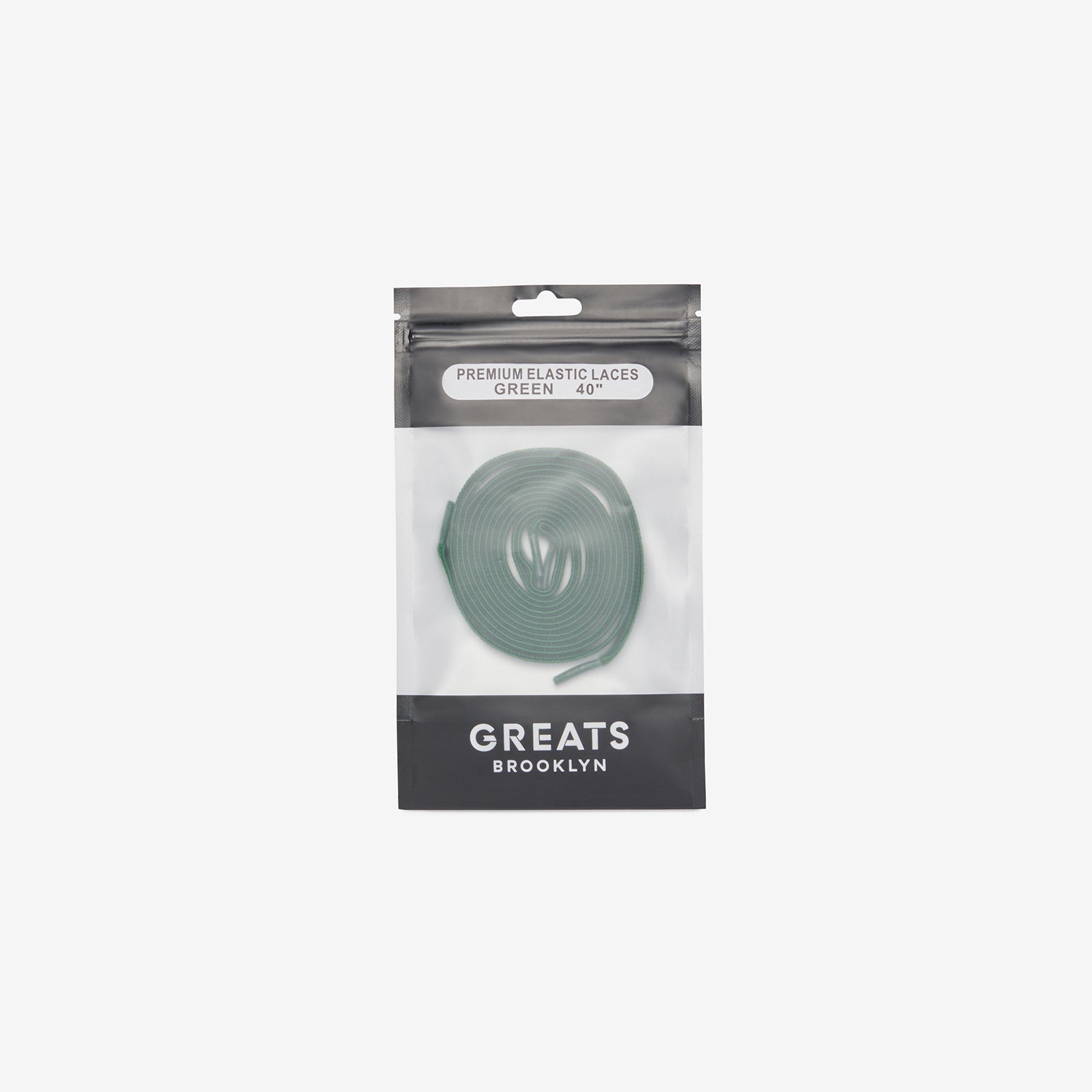 GREATS Premium Elastic Laces - Green
