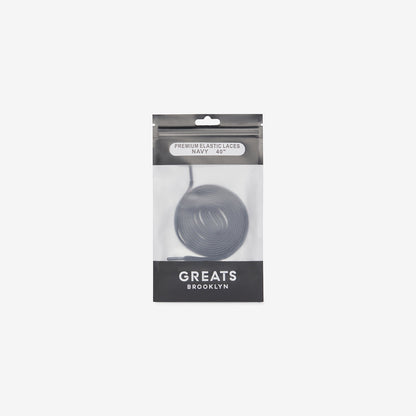 GREATS Premium Elastic Laces - Navy