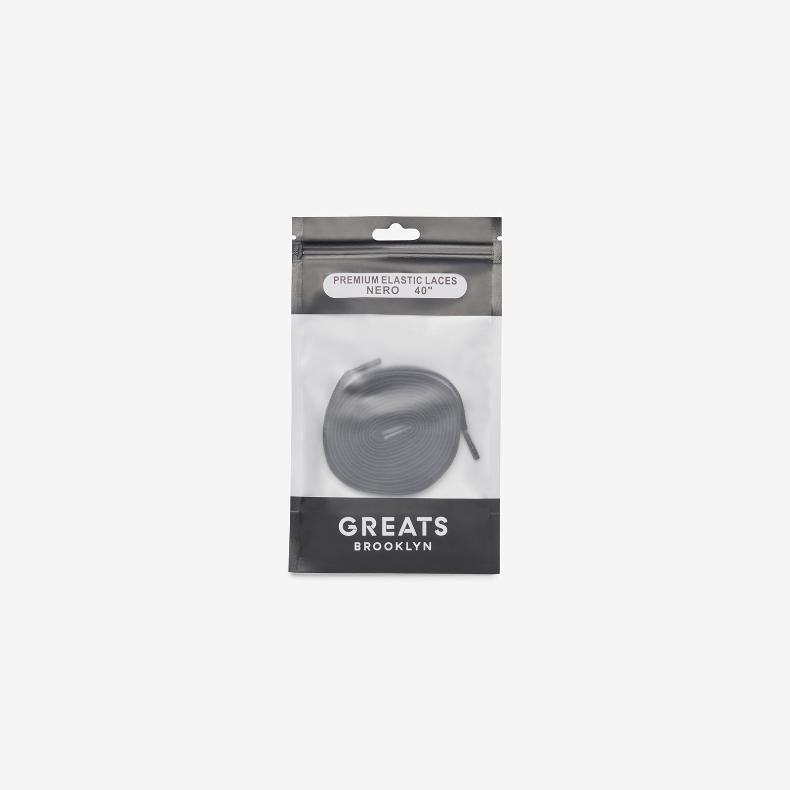 GREATS Premium Elastic Laces - Nero