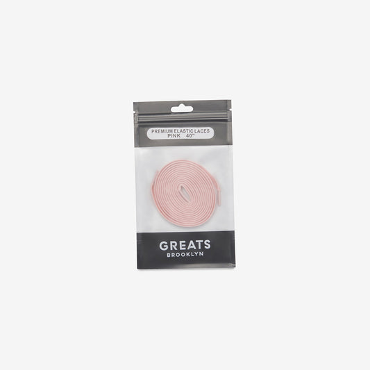GREATS Premium Elastic Laces - Pink