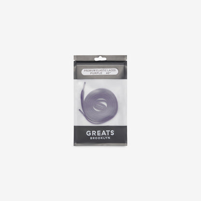 GREATS Premium Elastic Laces - Purple