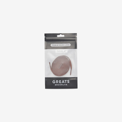GREATS Premium Waxed Laces - Cuoio
